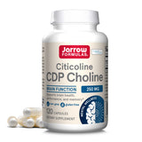Jarrow Formulas Citicoline CDP Choline 250 MG, CDP Choline Supplement Supports Brain Health, Performance and Memory, 120 Capsules, Up to a 120 Day Supply