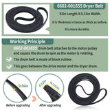 Upgraded Sam-Sung Dryer Repair Kit Compatible with Samsung Dryer Roller Replacement Kit, Replacement for Samsung Dryer Parts DC97-16782A Dryer Roller, DC93-00634A Idler Pulley, 6602-001655 Belt