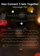 66FT 200 LED Christmas Tree Lights, Twinkle Fairy Lights String with 8 Flashing Modes String Lights for Indoor Bedroom Outdoor Christmas Trees Garland Wreath Holiday Decorations, Warm White