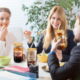 Purpeak 12 Set Employee Appreciation Gifts Christmas Appreciation Cups for Team Thank You Gifts Glass Cups for Staff Coworker 16 oz Can Shaped Beer Glass with Lids Straws Brushes(Mixed Style)