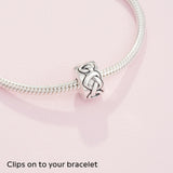 PANDORA Knotted Hearts Clip Charm - Compatible with PANDORA Moments - Gift for Her - Made with Sterling Silver - with Gift Box