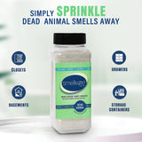 SMELLEZE Natural Dead Animal Odor Removal 2 lbs Powder: Eliminate Dead Rat, Mice, Squirrel, Chipmunk, Raccoon & Bat Smell. Safe for Indoor & Outdoor Use
