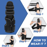 TISMOD Trigger Finger Splint: Support the Middle, Index, little or Ring Finger, Hand Splint Brace-Treating Hand Fractures, Arthritis, Mallet Finger or Metacarpal Fractures (Left Hand)