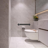 Handicap Grab Bars, 2 Pack 24 Inch Shower Grab Bar for Seniors, 304 Stainless Steel ADA Grab Bars for Bathtubs and Showers, Toilet, Safety Shower Handles for Elderly, Disabled, Injury (Matte Black)