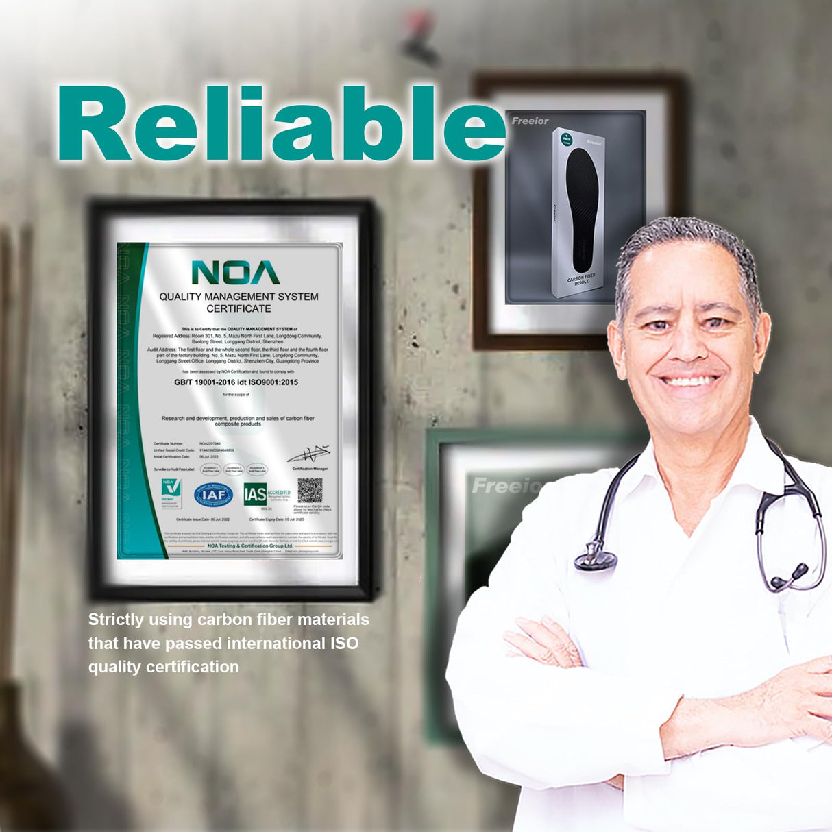 Freeior Carbon Fiber Insole for Pain Relief of Turf Toe, Hallux Rigidus and Limitus, Foot Fractures Recovery, Rigid Thin Foot Plate Carbon Fiber Shoe Inserts for Men Women 1 Pair 10.63"- 270mm