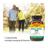 Country Life Daily Total One Multivitamin, Iron Free Once a Day Multivitamin & Multimineral Complex, Vitamins A, C, D, Including Coenzyme B-Vitamins, Supports Energy Metabolism, 60 Vegan Capsules