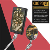 Telescoping Magnetic Pickup Tool Set, Inspection Mirror Telescoping, LED Flashlight, Cool Gadgets for Men, Stocking Stuffers, Gifts for Dad, Husband, Kids, Boyfriend, Magnet Stick(Red)