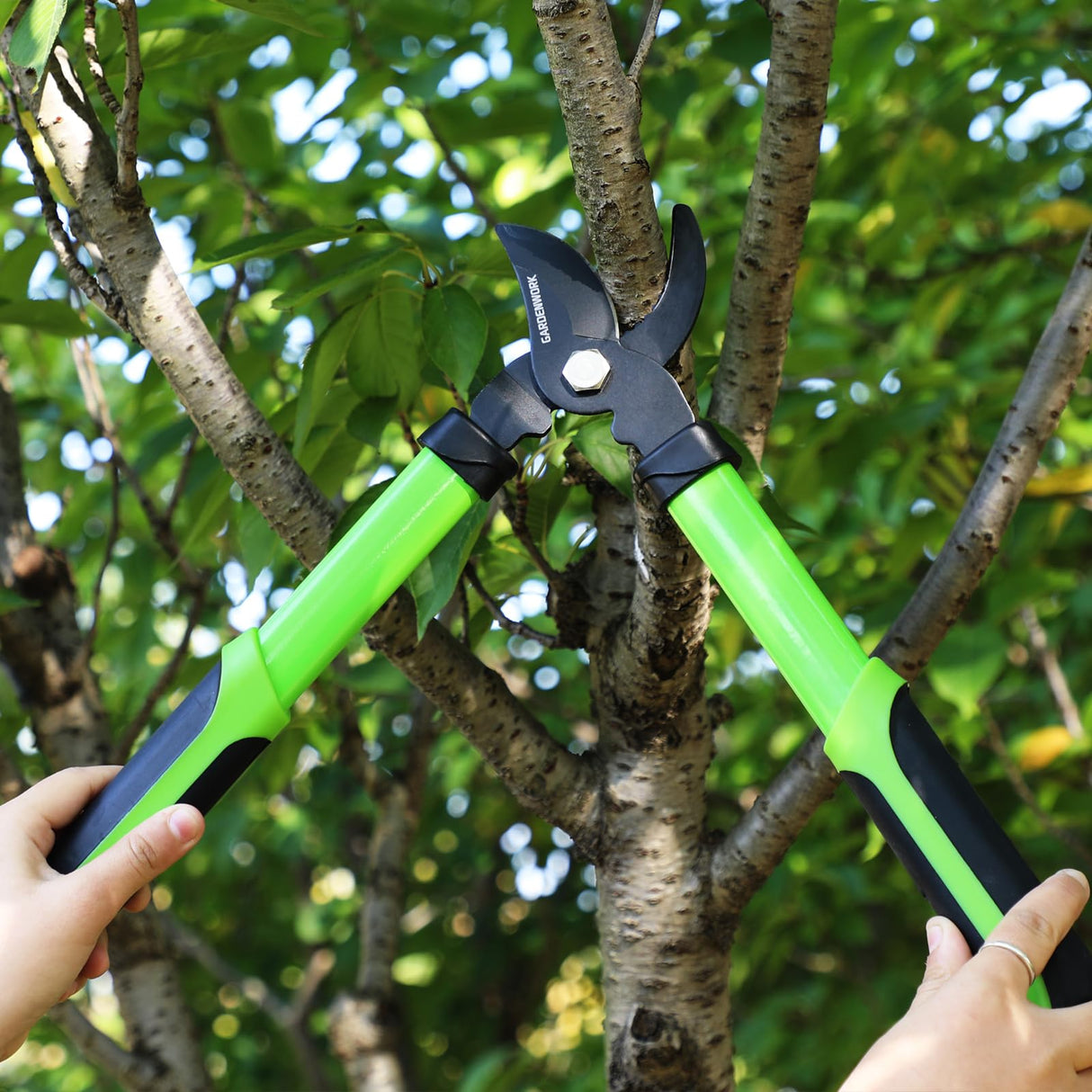 GARDENWORK 16"Loppers and Branch Cutter with SK5 Blade for Tree Trimming