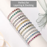 ETERMBOL June Birthstone Tennis Bracelets for Women