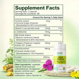 uvora Milk Thistle Capsules, Plant-Based Ingredient Formula with Turmeric, Inositol & Vitamin C – 60 Vegetarian Capsules, Non-GMO, Gluten Free