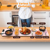 FEPPO Food Warmers for Parties Buffet, Upgrade Size 42"x12", Fast Full-Surface Heating Warming Mat for Food with 6-Hour Timer and 19-Level Customizable Temperature, Roll Up Electric Warming Tray