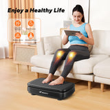 MERACH Vibration Plate Exercise Machine for Women Men With 2 Tension Ropes, LED Display - Workout Equipment for Home