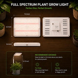 LED Grow Lights for Indoor Plants with Stand for Floor and Tabletop, Full Spectrum Plant Lights for Indoor Growing with Timer 4H/8H/12H, Grow Light with 3 Lighting Mode & 10 Dimmable Brightness.
