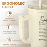 Best Friend Tumbler with Handle 40oz, Bestie Cups for Women Stainless Steel Coffee Travel Tumblers with Straw, Bestie Gifts for Female Friends BFF, Friendship Gift for Birthday Christmas Valentines