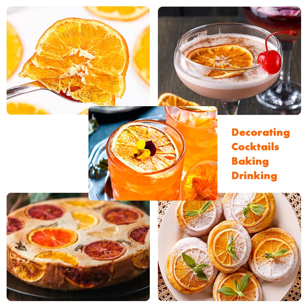 Mkostlich Dried Orange Slices Bulk, 17.63oz/500g Dehydrated Orange Slice, Natural Dried Citrus Slices for Cocktails/ Christmas Decor/ Candles/ Crafts, No Sugar Added