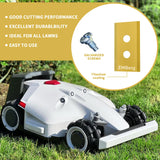 EMBerg Blades for Luba - Titanium Coated - 48 Blades (6 Sets) Robotic Lawn Mower Blade Compatible with Mammotion Endurance - Fits AWD 5000, 3000, 1000 - Replacement Blades for Superior Performance
