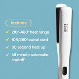 BondiBoost Aloe Plated Flat Iron 1" US