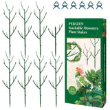 PERSZEN 15 Pack Stackable Plant Support Stakes, Garden Trellis for Climbing Plants Indoor and Outdoor Use, Plant Accessories for Potted Plants Monstera, Plant Sticks for Climbing Plant Stems