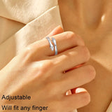 Yesteel Promise Rings Jewelry for Her Wife Girlfriend - Birthday Gifts for Her Women Teenage Girls