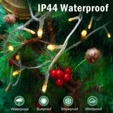 SAUIRS 403FT 1000 LED Christmas Lights Outdoor String Lights with 8 Modes Timer Waterproof Fairy Light Plug in for Outside Indoor Party Xmas Palm Tree Yard Wedding Decorations(Warm White)