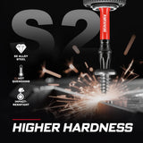 Geinxurn Impact Torx Screwdriver Bits Set, 52Pcs Magnetic(T7-T40) S2 Steel 1”/2”/3”/6” Long Extension Multi Star Driver Bits and 1Pc Bit Holder with Color Coded Base