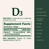 Nature's Bounty Vitamin D3, Supports Immune System and Bone Health, 50mcg, 150 Softgels (Pack of 4)