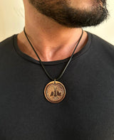 DEMMEX Pure Copper Tree of Life Pendant Necklace for Men and Women, 2.5mm Thick, 1.5 Inches Diameter, Uncoated, Handmade in Turkey - Polish with Salt-Lemon Mix (Copper)