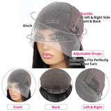 30 Inch 13x6 Deep Wave Lace Front Wigs Human Hair for Women HD Transparent Deep Curly Lace Frontal Wigs Human Hair Pre Plucked with Baby Hair Natural color