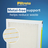 Filtrete 21.5x23x1 AC Furnace Air Filter, MPR 700, MERV 8, Tough on Pollen, Easy on Airflow, 3-Month Pleated 1-Inch Electrostatic Air Cleaning Filter, 6-Pack (Actual Size 21.19 x 22.69 x 0.81 in)