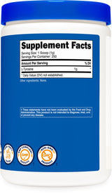 Nutricost L-Tyrosine Powder 250 Grams - Pure L-Tyrosine Powder 1000mg Per Serving