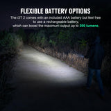 OLIGHT I3T 2 EOS Pocket EDC Flashlight, 200 Lumens Compact Bright Handheld Flash Lights, Dual-Output Tail Switch with AAA Battery and Two-Way Pocket Clip for Camping and Hiking (Orange)