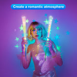 JSronms 48 Pcs Fiber Optic Wand,Glow Wands,Fiber Optic Light Wand,Light up Wands Bulk,LED Fiber Optic Wands,Glow Party Supplies for Wedding,neon Party,New Year Party Favors,Bar DJ,Halloween,Christmas