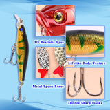 Lihome Fishing Advent Calendar 2026, 24-Day Fishing Lure Set, Gifts for Men