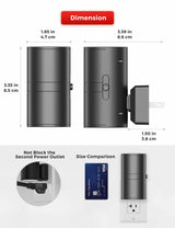 L LOHAS LED Red Night Light, Night Lights Plug into Wall, LED Night Lights with Light Sensor, Sleep Aid Red, Dimmable Night Light for Christmas, Holiday Decor, Hallway, Bedroom, 2 Pack