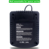 V20 Battery Fast Charger CMCB104 Replacement for Craftsman V20 20V max Lithium Battery Charger for CMCB201 CMCB202 CMCB204 CMCB205 CMCB206, with 2 USB Ports