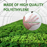 LSGCQ 6 mil Greenhouse Plastic Film Sheeting Cover 8 x 26 Ft UV Resistant Clear Polyethylene Film Green House Hoop Farm Plastic Cover for Gardening, Farming, Agriculture