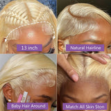 Fayniss 30 Inch 613 Blonde Wig Human Hair 180% Density 13x6 Body Wave Lace Front Wigs Human Hair Glueless Wigs Human Hair Pre Plucked With Baby Hair (30 inch, 613 Blonde Wig)
