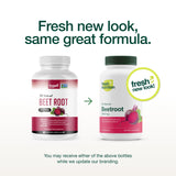 Fresh Nutrition Organic Beet Root Capsules - 2400mg Potent Dosage - Antioxidant Support - Vegan, Non GMO, Gluten-Free - 90 Capsules