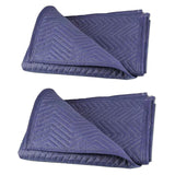 PONGHEI 2 Moving Blankets 80"x 72" Heavy Duty Packing Blankets for Shipping Thick Furniture Wrapping for Moving Supplies Professional Quilted Shipping