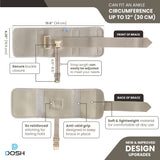 Dosh AFO Foot Drop Brace - Drop Foot Brace for Walking - AFO - Unisex (Beige)