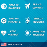 HydroMATE Electrolytes Powder Drink Mix Packets Hydration Accelerator Low Sugar Rapid Party Recovery Plus Vitamin C Variety Pack 30 Count