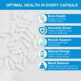 TKTALKER Complex 157 Capsules 1000 MG - High Potency Formula for Active Support Supplement - Non-GMO, Gluten-Free- 60 Capsules