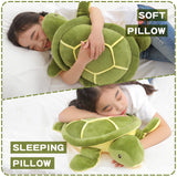 Dalmao 20 Inch Green Sea Turtle Stuffed Animals Soft Plush Toys Body Pillows Ocean Turtle Plushies, Gifts for Boys, Girls, Girlfriend, Birthday, Halloween, Christmas