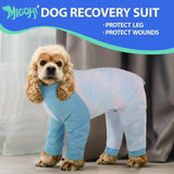 MIGOHI Full Body Dog Recovery Suit - Breathable Onesie for Female Male, Anti-Licking Pajamas, Surgery Suit for Large Dogs, XL, Blue