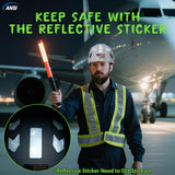 Hard Hats Construction OSHA Approved - ANSI Z89.1 Reflective Construction Worker Hat, Vented White Hard Hat with Visor for Men Women, ABS Safety Helmet for Adults,6-pt.Suspension