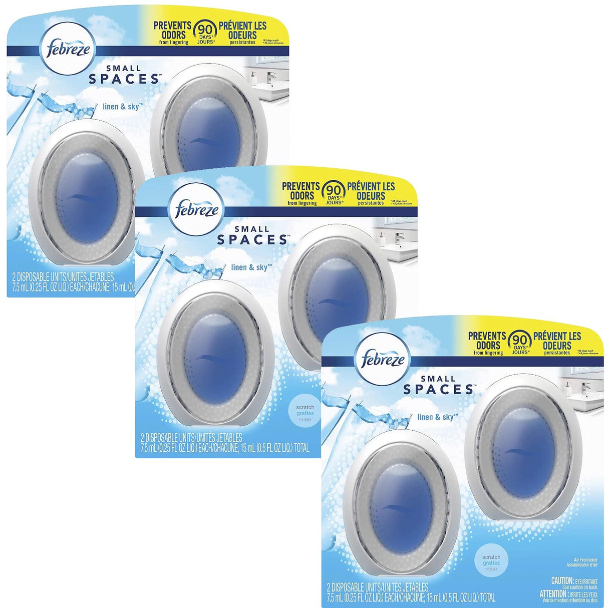 Febreze Small Spaces Air Freshener - Linen & Sky (Pack of 6) 6
