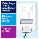 Tork Xpress Multifold Hand Towel Dispenser Black H2, One-at-a-Time Dispensing, Elevation Range, 553028