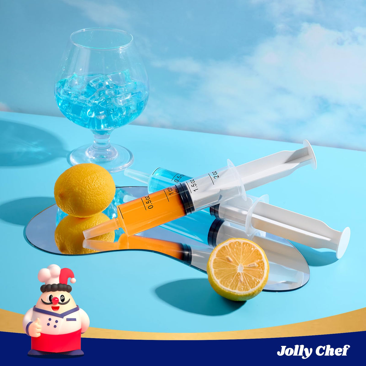 60 PACK 2 oz Party Jelly Syringes Shot, BPA Free, Washable, Durable Big Springe for Jelly Shot for Halloween, Thanksgiving Day, Christmas Bachelorette Parties