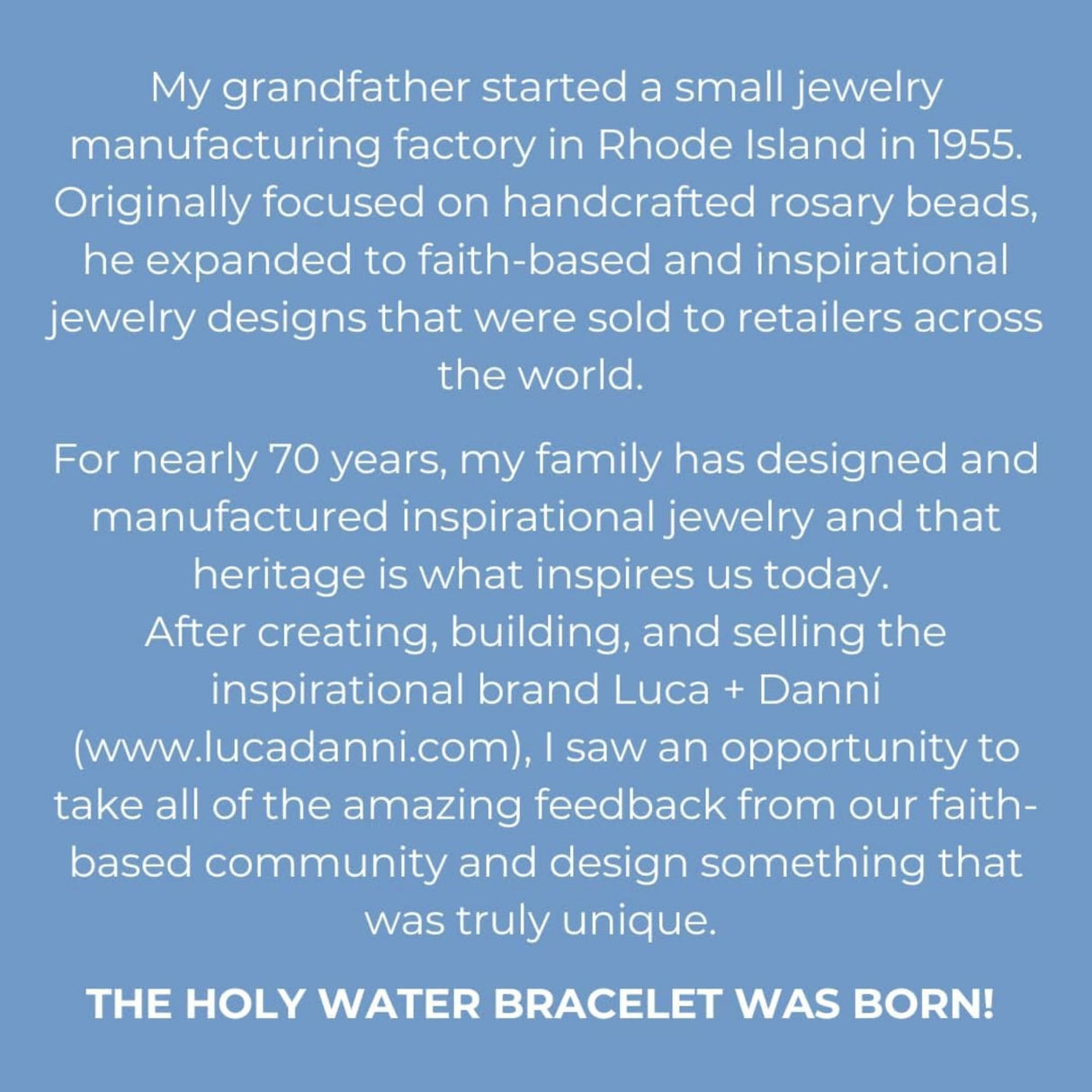 Holy Water Inspirational Stretch Bracelet for Women, Crystal Pearl Beads