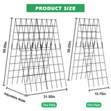 DoCred 59" H Cucumber Trellis, 2 Pack Foldable A Frame Garden Trellis